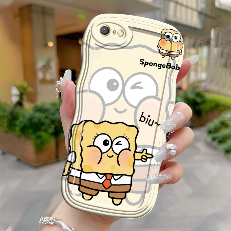 Casing Hp Untuk OPPO A71 A71K Case Casing Softcase pelindung silikon yang trendi HP Kesing SpongeBob