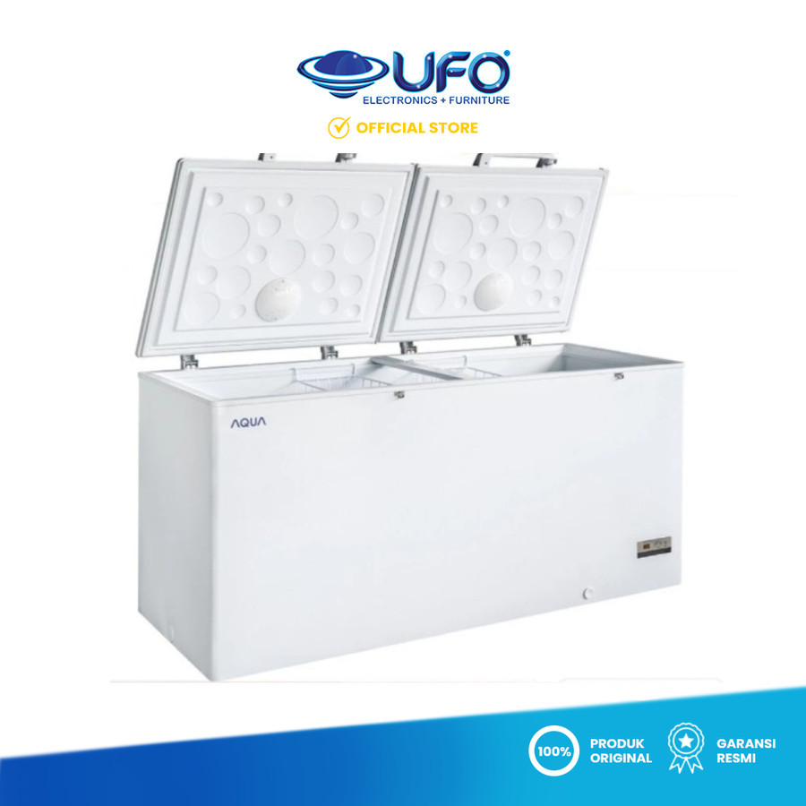 AQUA Chest Freezer AQF400GC / Freezer Box Aqua 400ltr Aqua AQF400GC