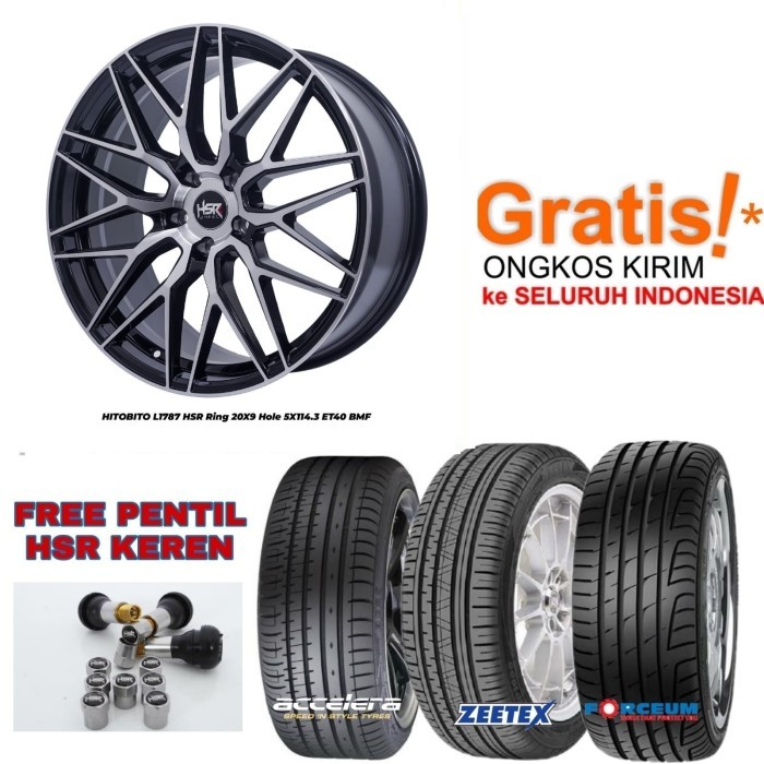 PAKET VELG MOBIL RING 20 ALPHARD VELLFITE CRV INNOVA RUSH HSR HITOBITO