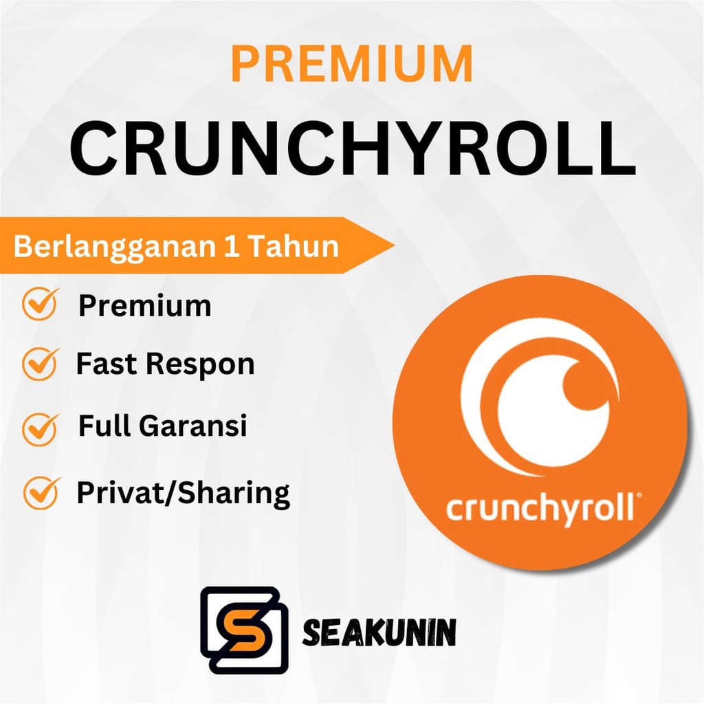 Crunchyroll Mega Fan Premium 1 Tahun Bergaransi