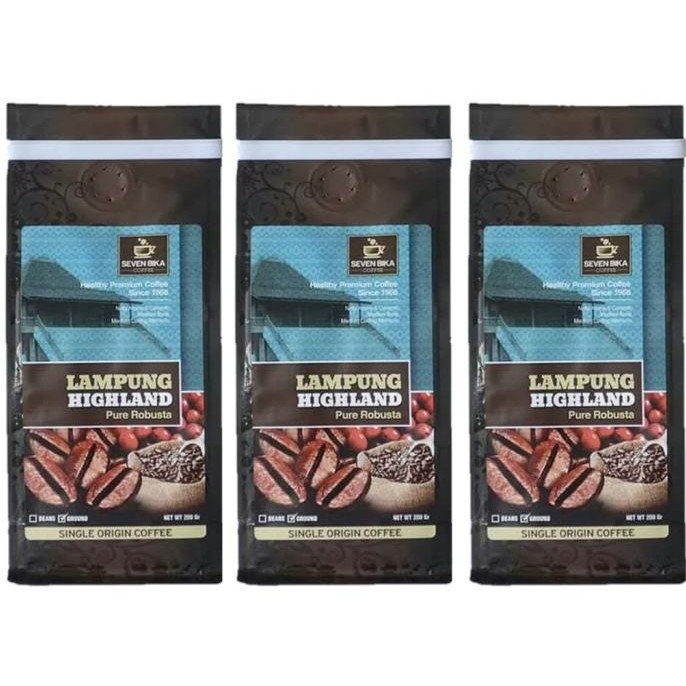 

Buy 3 Seven Bika Lampung Robusta Pure Robusta 200 Gr (Bubuk/Biji)