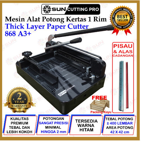 

Mesin Thi Layer Paper Cutter A3 868 - Alat Pemotong Kertas 1 rim