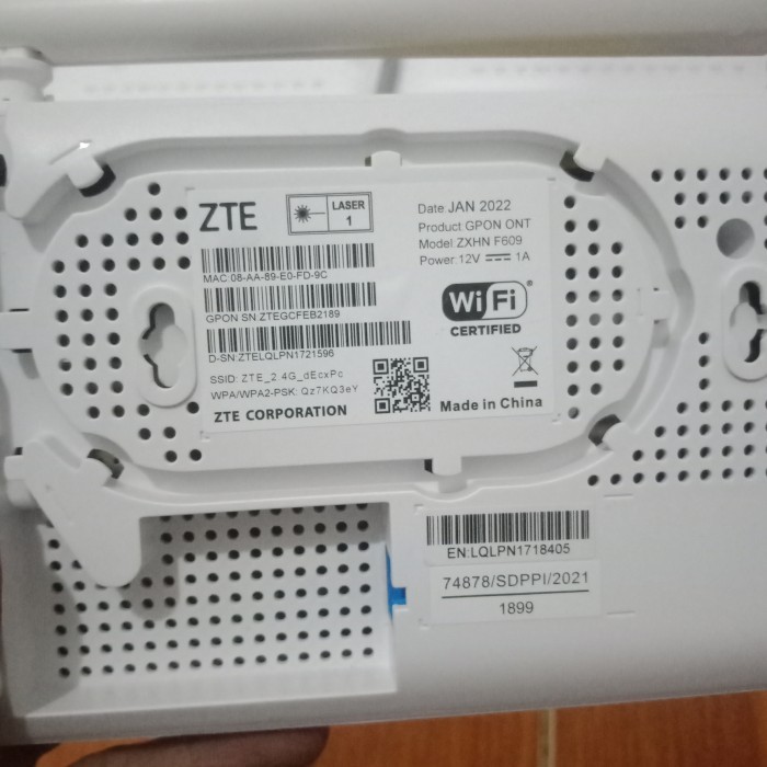 TERBARU modem gpon ont zte f609 th 2022