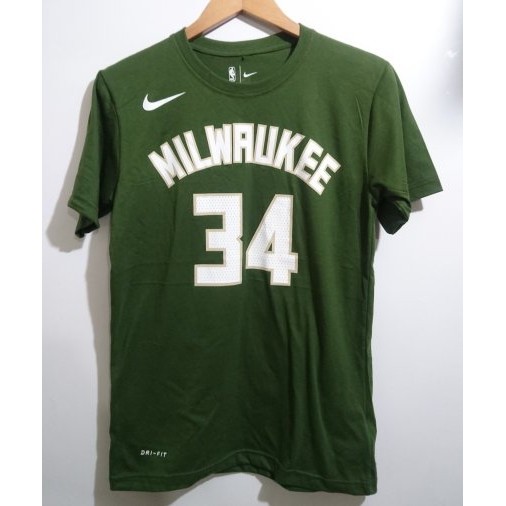 Kaos Tshirt Baju Combed 30S Distro NBA Basket Milwaukee Bucks Jersey *