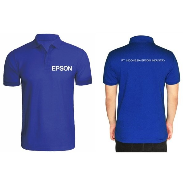 Kaos Polo Baju Kerah Distro PT Indonesia Epson Industry polos custom *
