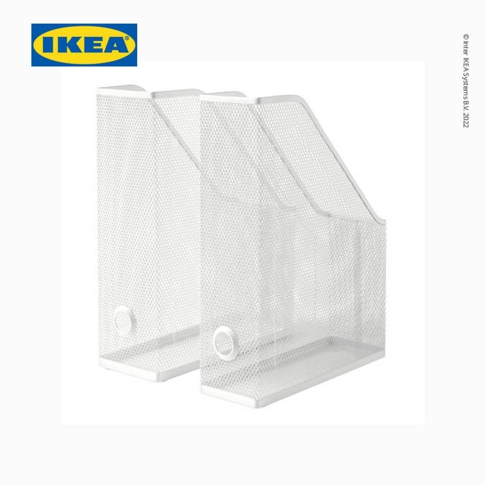 

JUAL RUGI! IKEA DRNJNS Tempat Buku Majalah 32x26x10 cm Isi 2Pcs