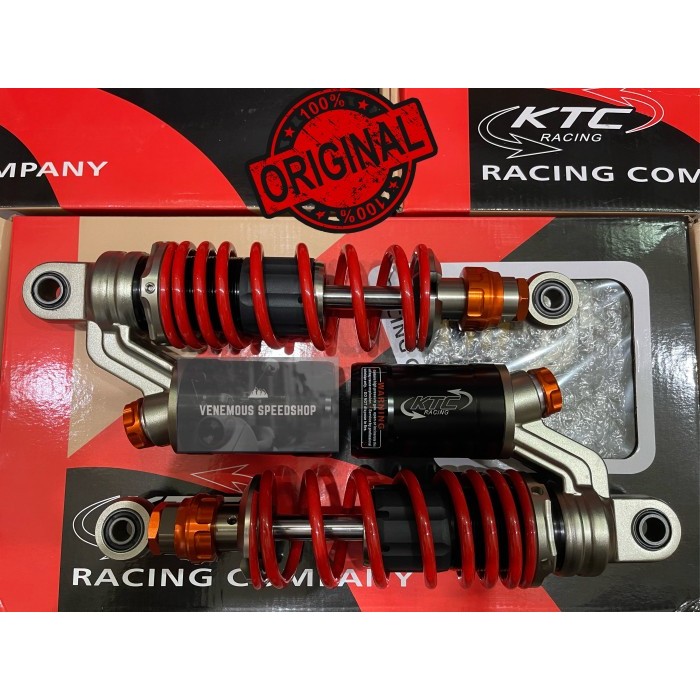 {Bekas} Shockbreaker Shock KTC Racing Tipe Extreme Bebek Ukuran 280MM - Merah Berkualitas