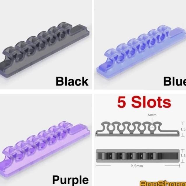 

Tpu Cable Clip Organizer Management 3M Perekat Perapih Kabel