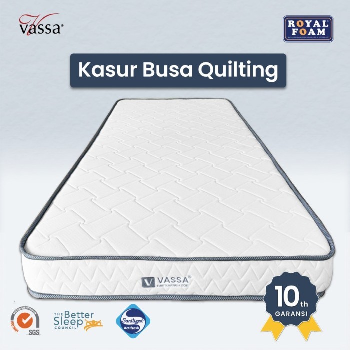Kasur busa Vassa quilting - Single size - Royal foam inside