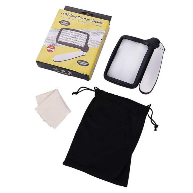 

kcp 10863 kaca pembesar lipat 5 led ukuran 108x63mm Magnifier [terbaik]
