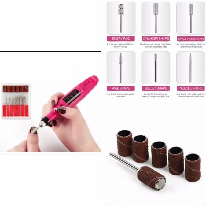 mesin mini grinder grafir bor ukir set alat pedicure [terbaik]