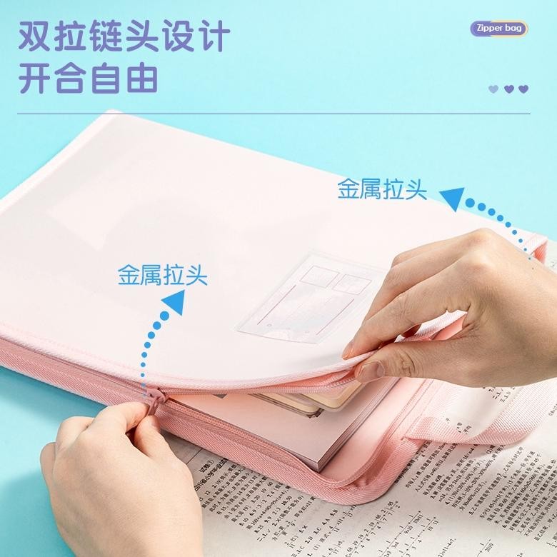 

Ok75 Deli Zip Bag / Map Tas Folder Retsleting Ukuran A4 Lucu 63246 Termurah