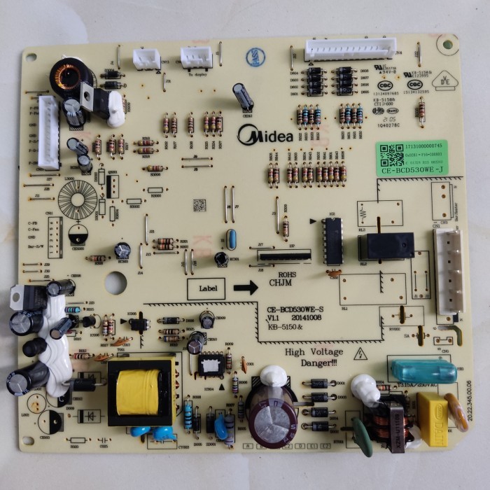 PCB KULKAS MIDEA SIDE BY SIDE HC-689WE MODUL PCB KULKAS MIDEA