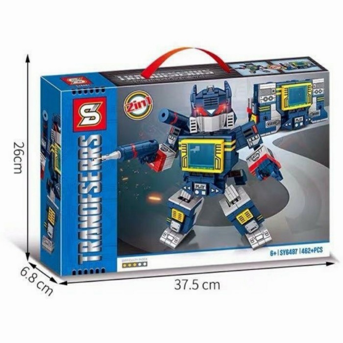 mainan lego transformers deception 2in 1 robot brick