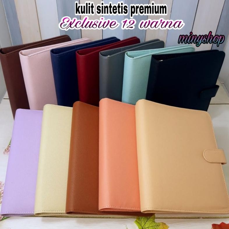 

ty-65 Binder Polos Exclusive A5 20 Ring Ada 12 Warna Pilihan Agenda Kuliah Kulit Sale
