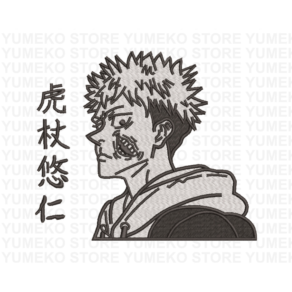 Kaos Bordir Anime - Itadori Yuuji | Jujutsu Kaisen
