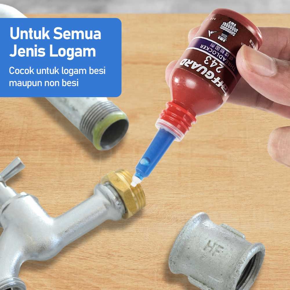 

TaffGUARD Lem Baut Multifungsi Blue Threadlocker Anaerobic Glue 10ml - 243
