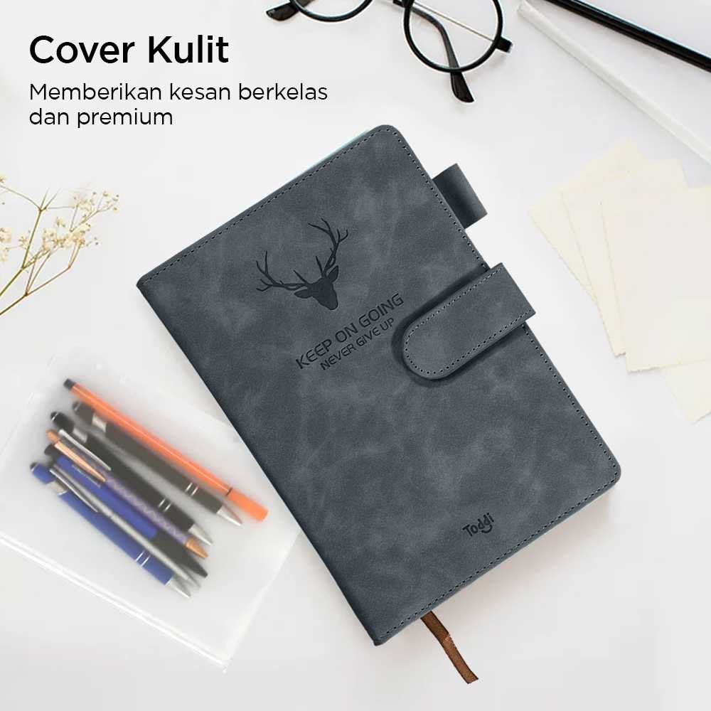 

Toddi Buku Jurnal Hardcover Notebook Diary 68GSM 360 Halaman Grid - TL5