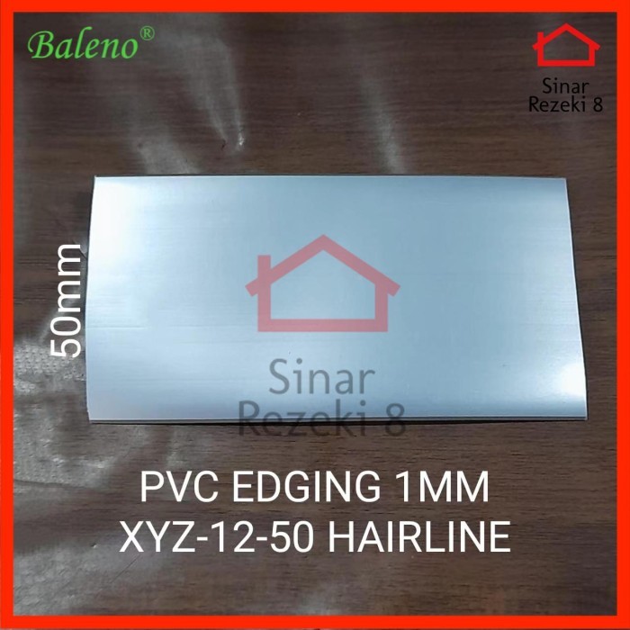 Laci - Edging Hpl Xyz 12 50 Mm Silver / Pinggiran Meja Woodgrain Taco Pvc