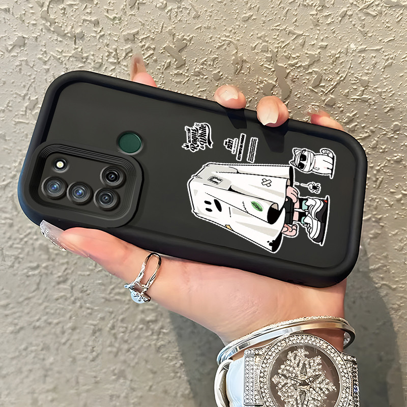 Casing Hp Realme 7i Realme C17 Case Casing HP Kesing Robot penutup pelindung silikon cangkang canggi