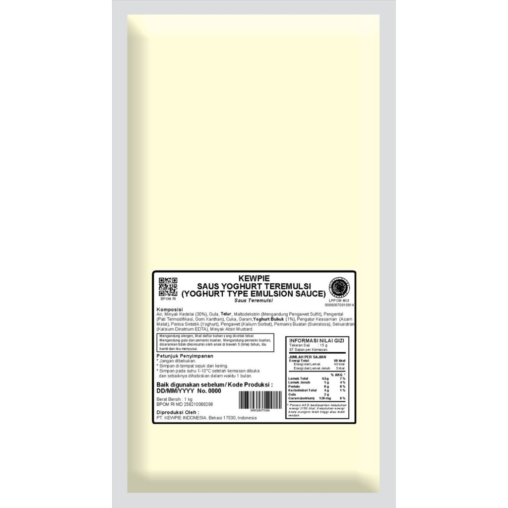 Pring - Kewpie Cooking Sauce Yoghurt Mayo 1Kg