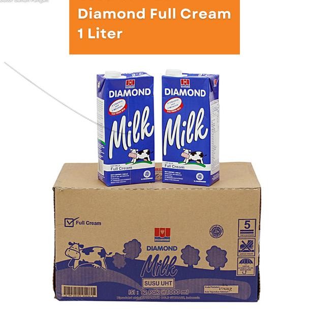 

Susu Diamond Uht 1 Liter Full Cream Karton Isi 12 Pcs Dus