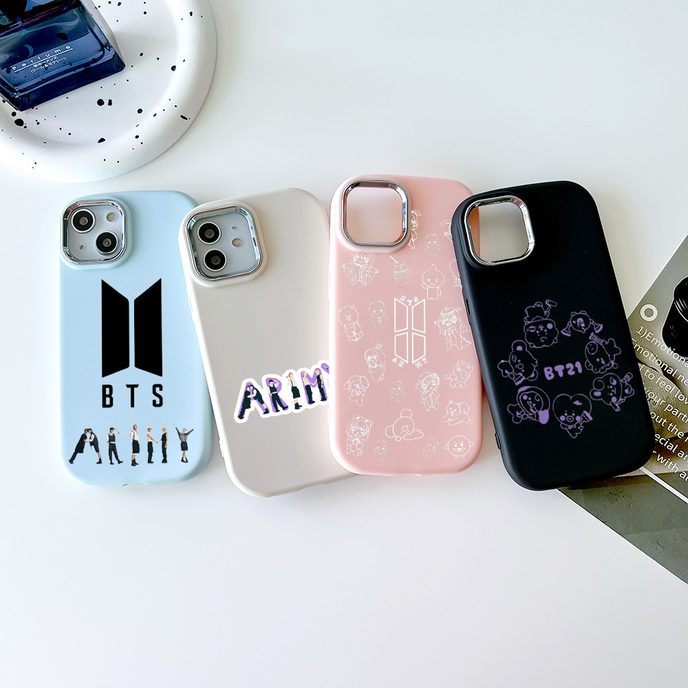 Premium Case SAMSUNG Casing SAMSUNG Full Cover SAMSUNG Motif BTS Logo Softcase SAMSUNG A02 A03S A04E