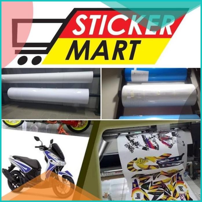 

Sticker Vinyl White Glossy 122cm utk Print decal (mirip Orajet) 140BZ