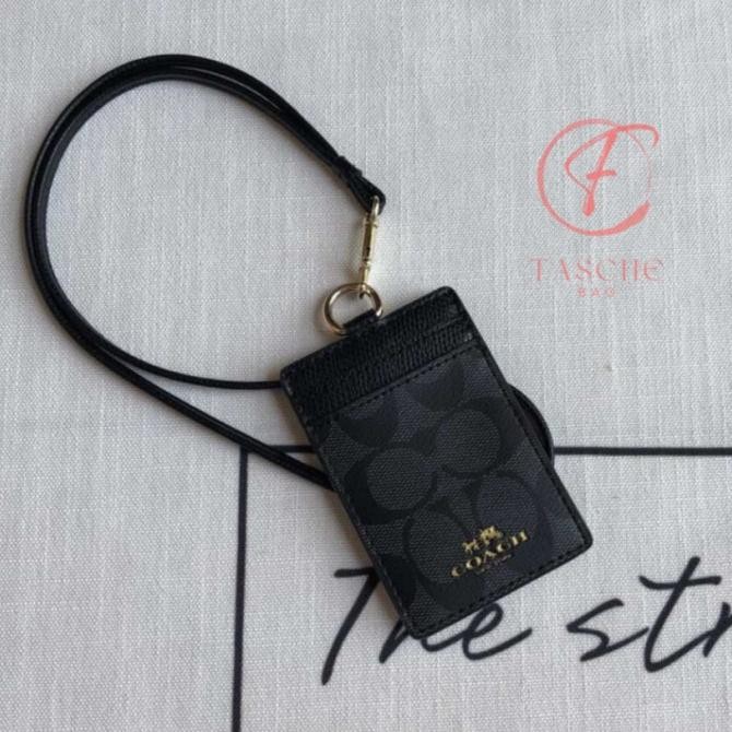 

COACH LANYARD PEMEGANG KARTU ID/NAME TAG DIY LANYARD BLACK 65573