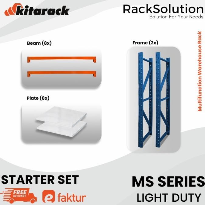 

BEBAS ONGKIR - KITARACK MS2020 STARTER WAREHOUSE RACK MULTIFUNCTION 2000X600X2000MM