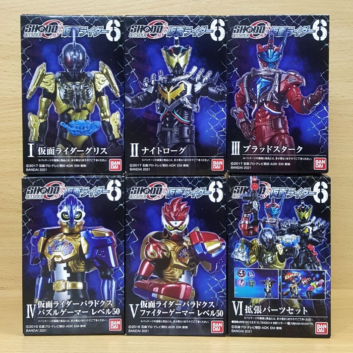 SHODO-O Kamen Rider 6 [6/SET] Grease Night Rogue Blood Stalk Paradox