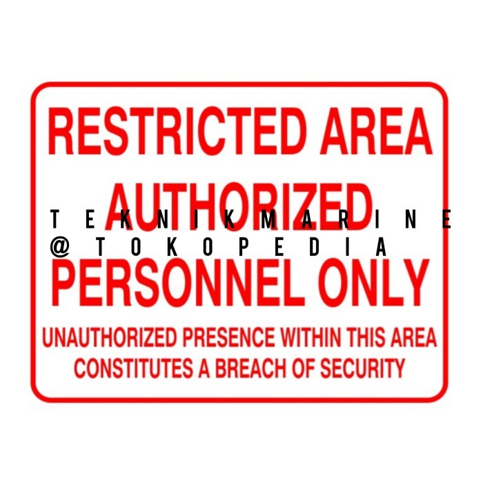 

Beli - Imo Symbol Restricted Area 20X25 Vinyl/ Imo Poster