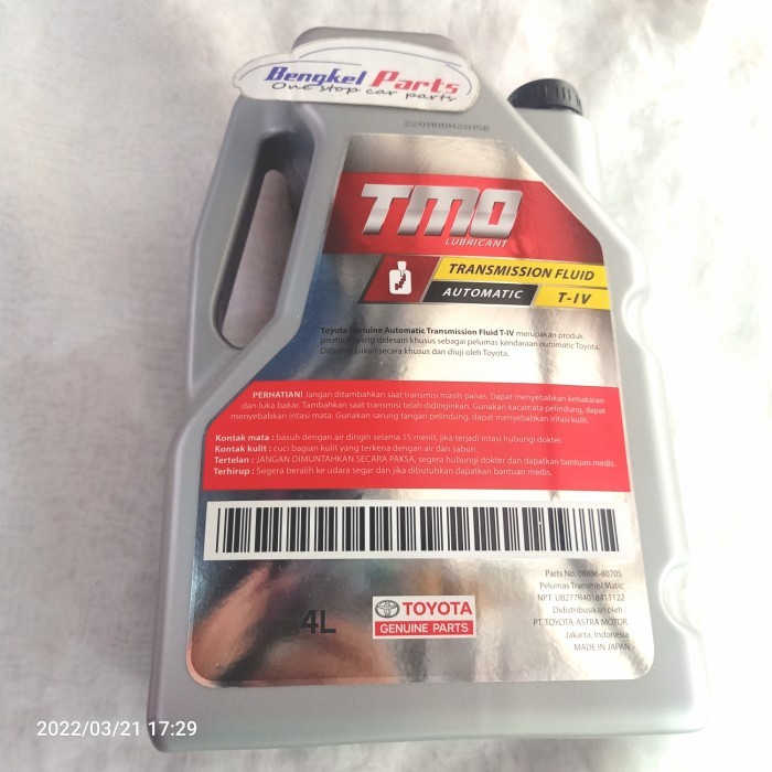 Oli Transmisi Matic T4 / T-Iv Original Diskon