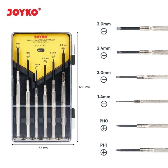 

Beli - Set Obeng Joyko Scd7501 6Pcs/Screwdriver Set Joyko/Obeng Serbaguna 6Pc