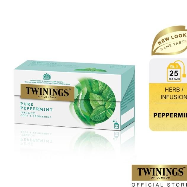 

Twinings Teh Celup Pure Peppernt 25X2Gr
