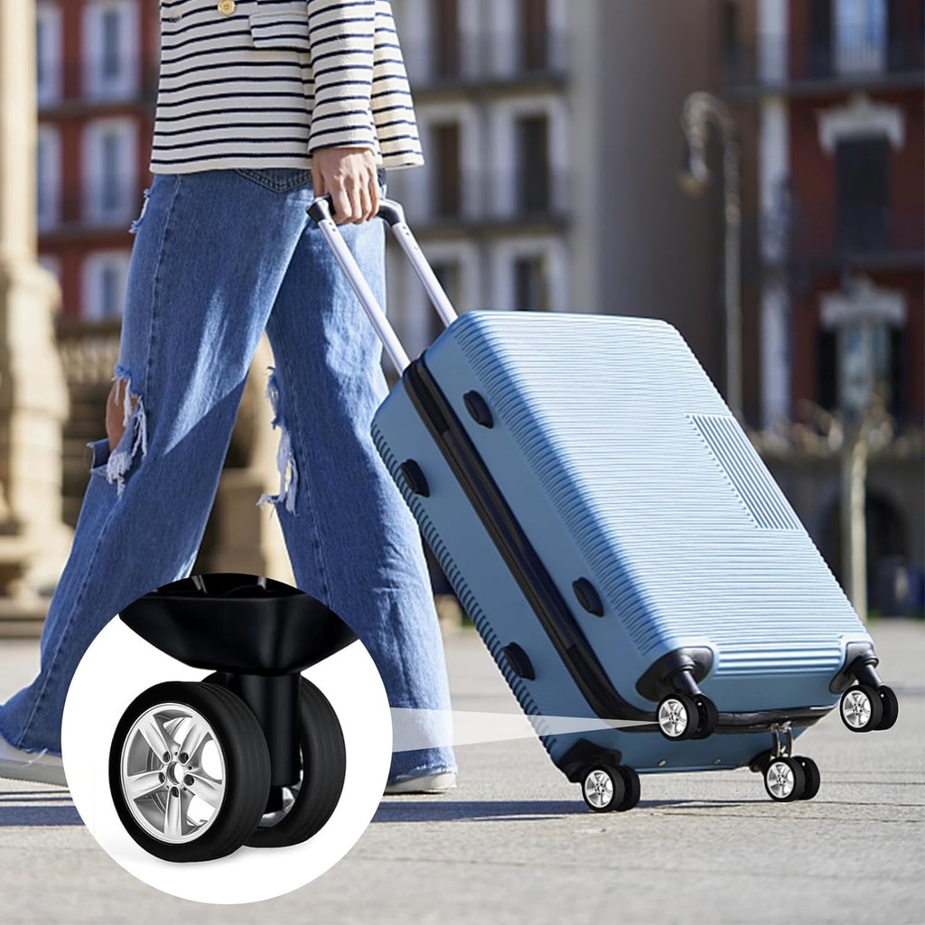 R3S Kvers Pelindung Roda Koper Silikon Luggage Wheel Covers 4 Pcs - Kv-4 R3WS