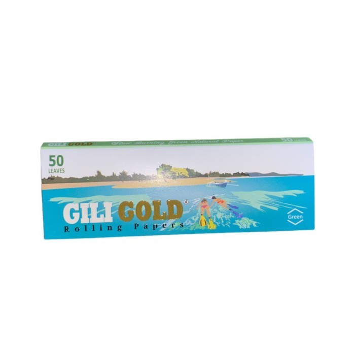 

1 Box Gili Gold Green Rolling Paper 1/4 Diskon