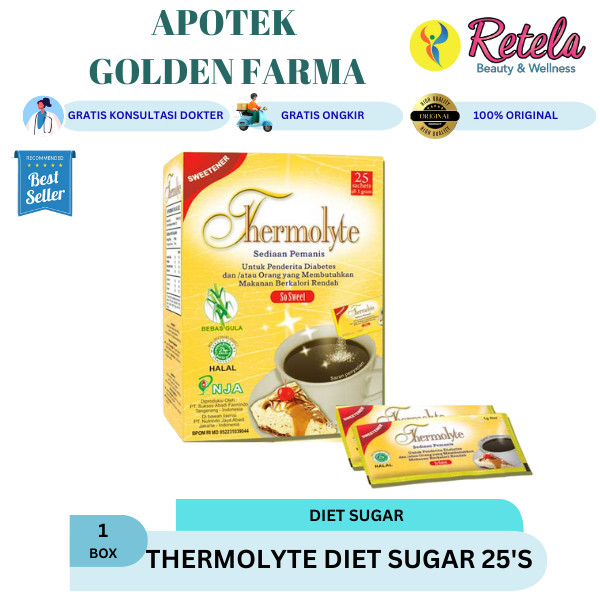 

THERMOLYTE DIET SUGAR 25 SACHET 1GR