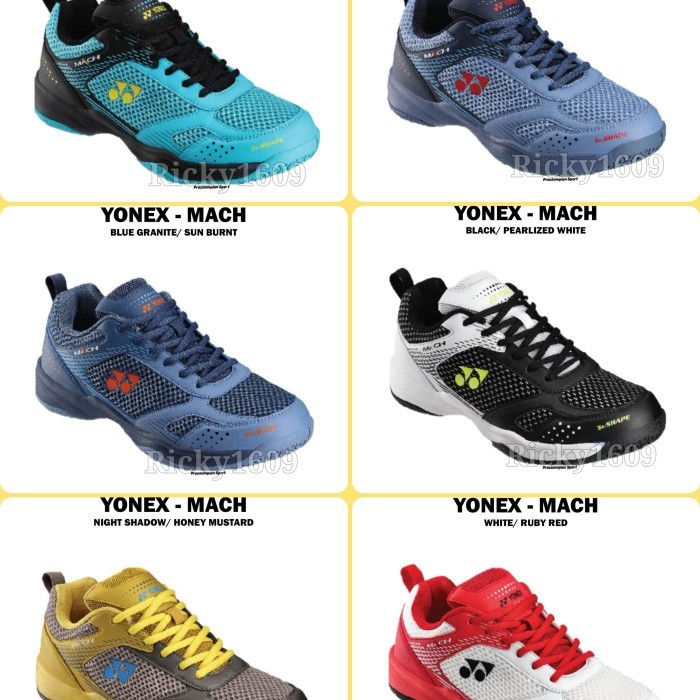 Sepatu Badminton Yonex Mach - Sepatu Yonex Mach - Trucushion Original Terbaru