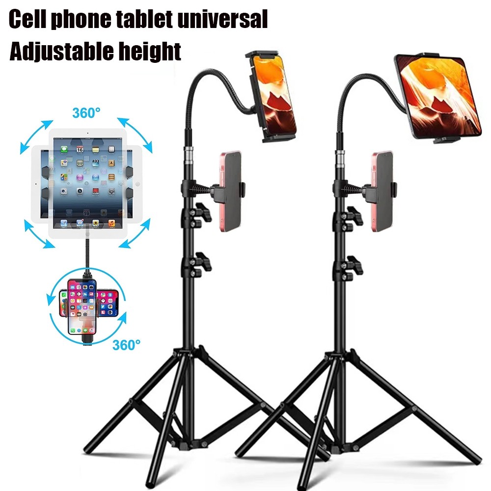 

Dudukan Tripod Universal Tablet Ponsel, Lantai dengan Leher Angsa, Dudukan Tripod Komputer Tablet Berputar 360 °, Dudukan Tripod untuk Semua Tablet dan Ponsel 4-12.9 Inci |2B71EDAE|