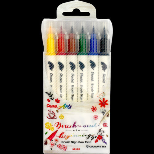 

Set Kembar Pena Tanda Kuas Pentel (6/12/30) |BA6ADE1F|