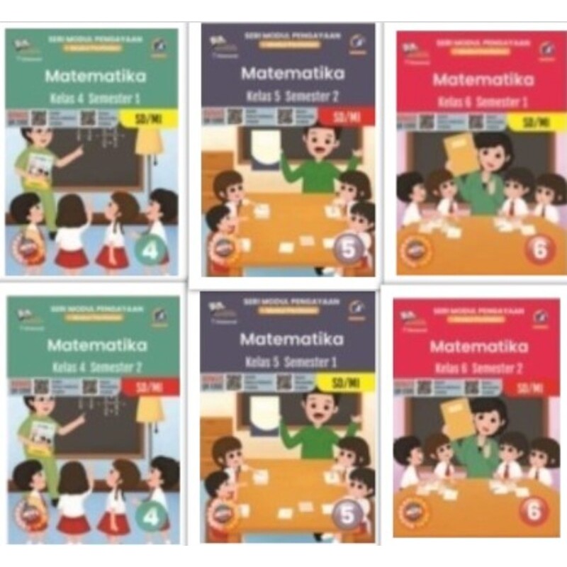 Buku LKS Matematika Kelas 4,5,6 Semester 1 dan 2 - Seri Modul Penilaian Dan Pengayaan