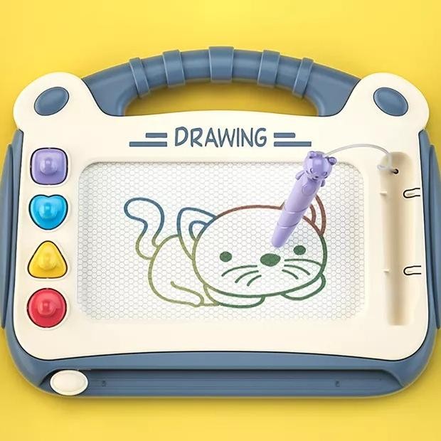 

[LARIS] QH223344 - Meja Belajar Anak Gambar Magnetik Portable Anak Lukisan Seni Mewarnai/Papan Tulis Gambar Anak