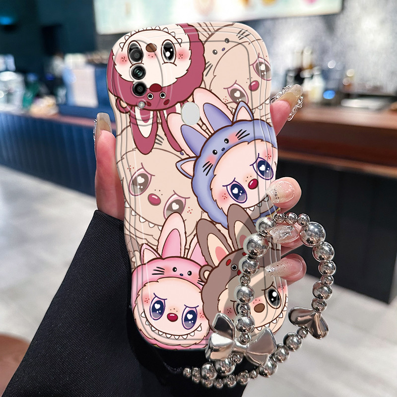 Casing Hp Untuk OPPO A31 2020 A8 Case Casing rantai Kasing HP Kesing pola monster kecil bergigi taja