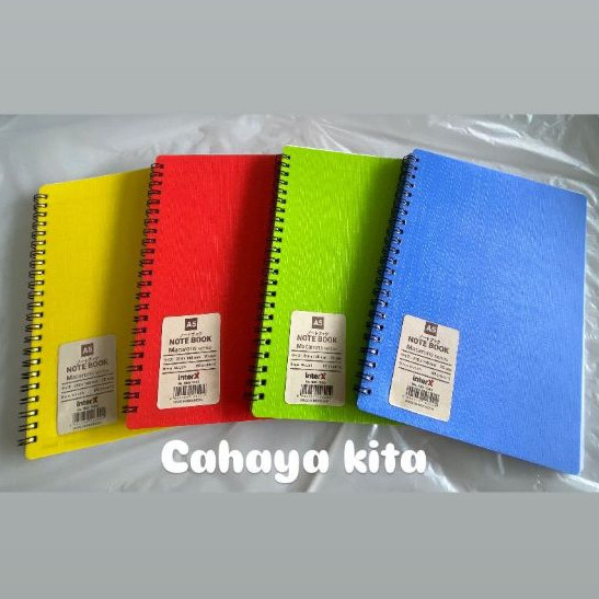 

InterX Notebook Macaron Series Buku Tulis Catatan A5 - Kuning / hijau / biru / Merah / [1 Buku / 60 Lembar]