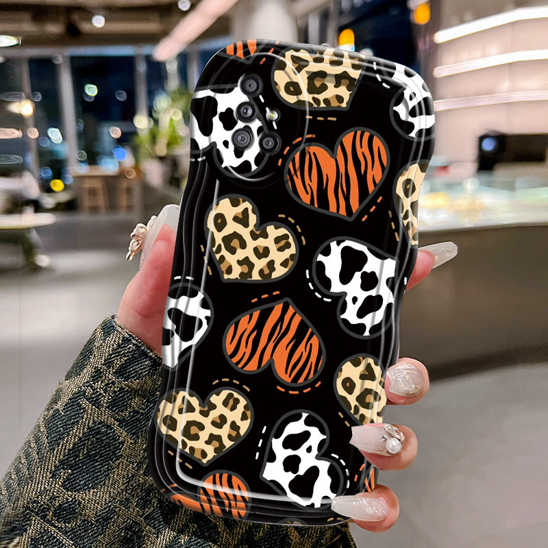 Casing Hp Untuk Samsung Galaxy A51 M40s Case HP Kesing Casing cinta bergaris Softcase gelombang tran