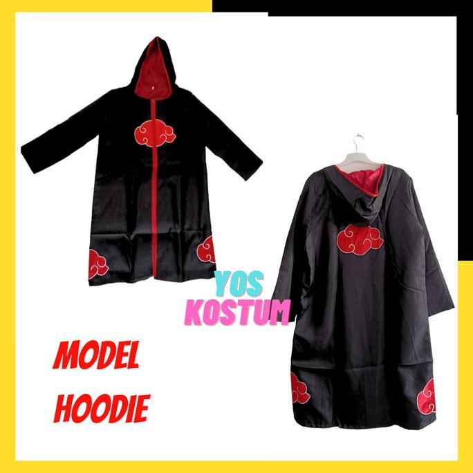 Kostum Jubah Akatsuki Dewasa Naruto Itachi Uchiha Anime Cosplay Import