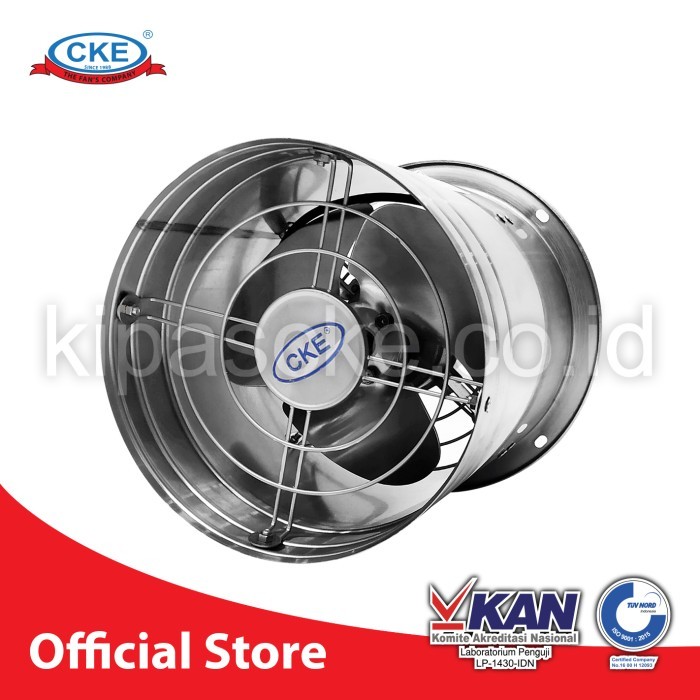 newstok Drum Fan Stainless CKE 12 inch DF-SS-12/1-NX Drum Fan Blower Tabung