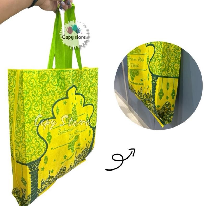 

PROMO (ISI 12)Tas souvenir Goodie bag kantong Idul Fitri Lebaran Ramadhan L -100