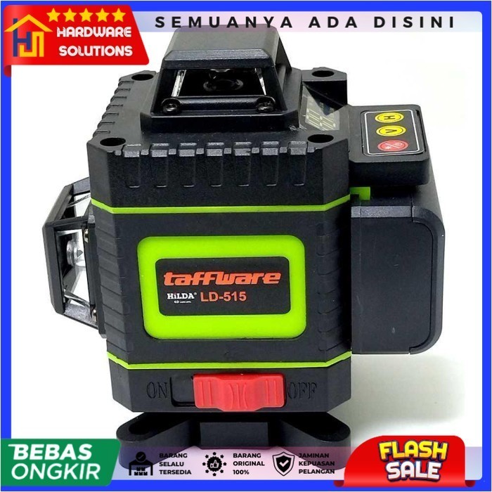

newgan!! TAFFWARE Hilda Mesin Self Leveling 16 Line Laser 4D Remote - LD-515